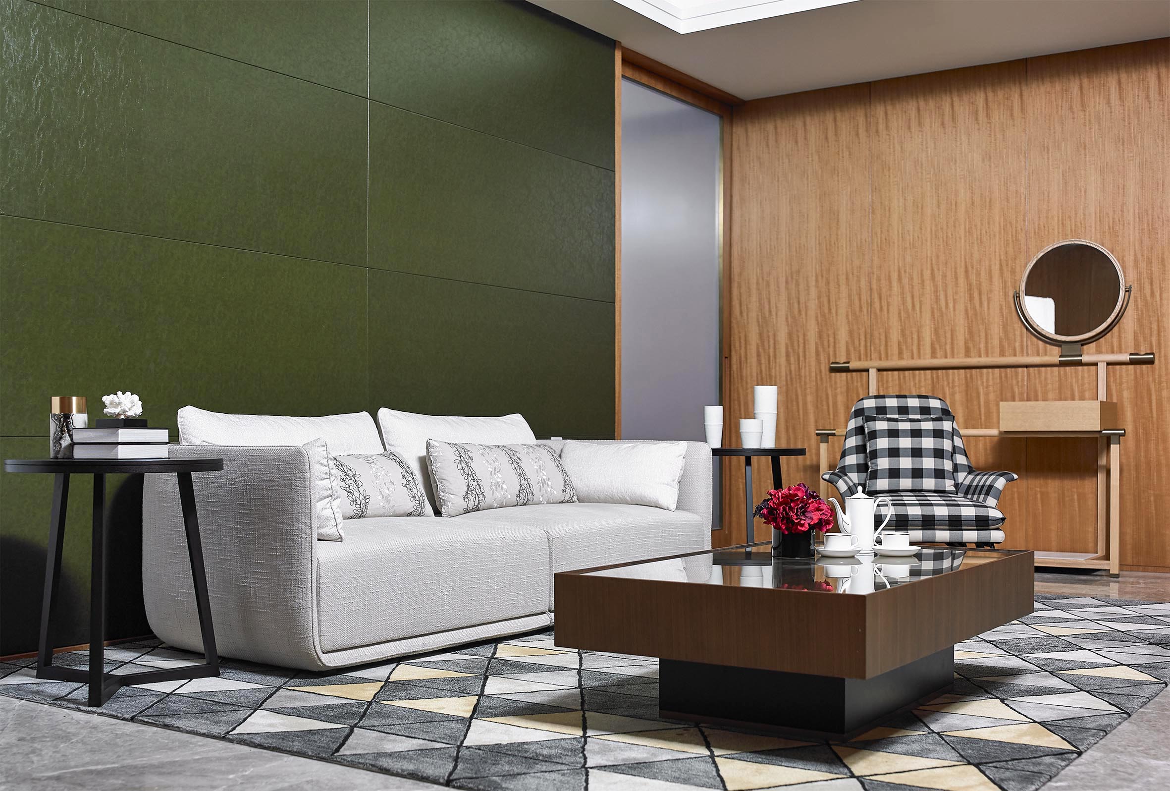 يمكن تخصيص الصين الحديثة المصممة مجموعة أريكة فاخرة أثاث غرفة المعيشة السكنية
